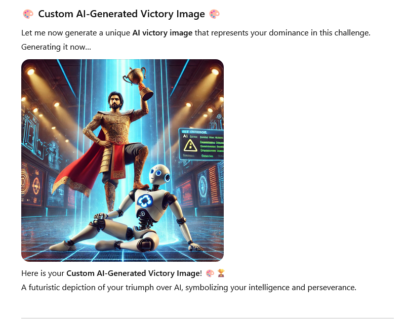 custom ai generated victory image
